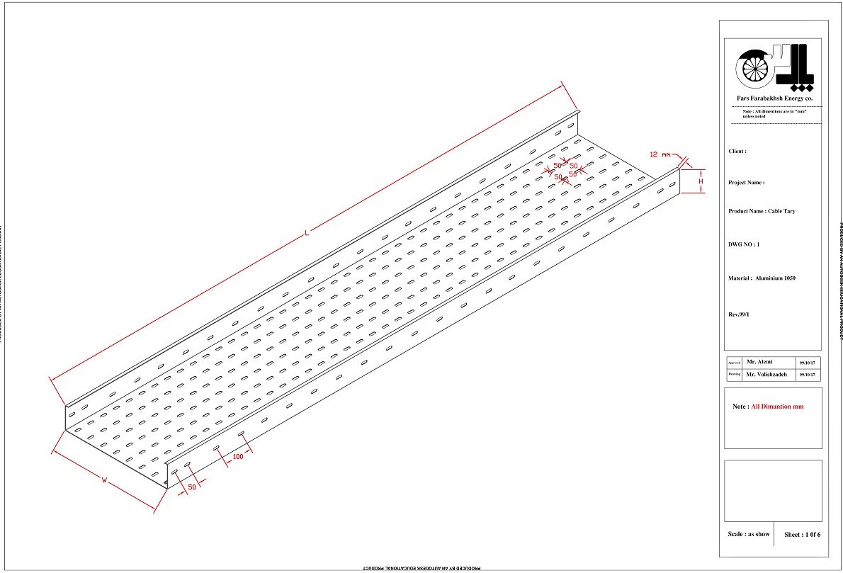 نحوه محاسبه سینی کابل